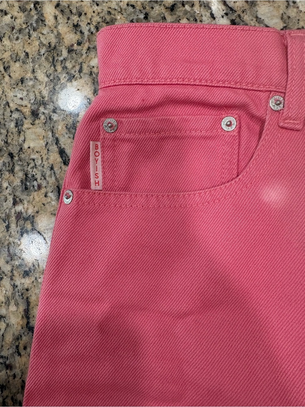 Boyish Pink High-Rise Button-Fly Women’s Jeans size 26 like new